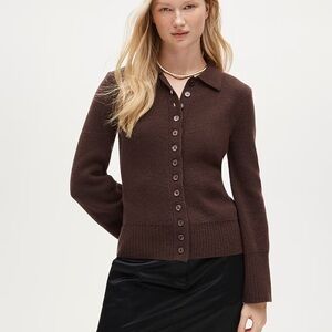 J Crew lambs wool sweater cardigan small